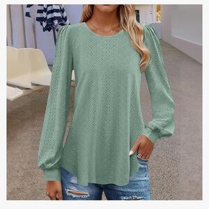 Elegant Green Women's Top